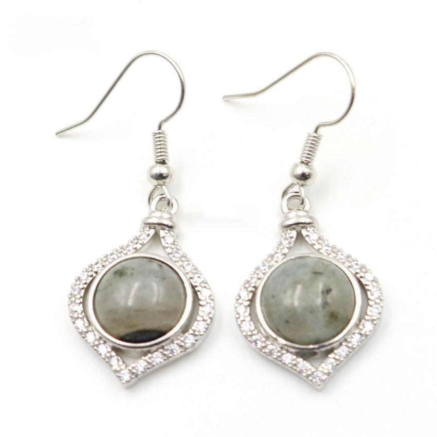 Amethyst Pack Beads Girls' Earrings Eardrops