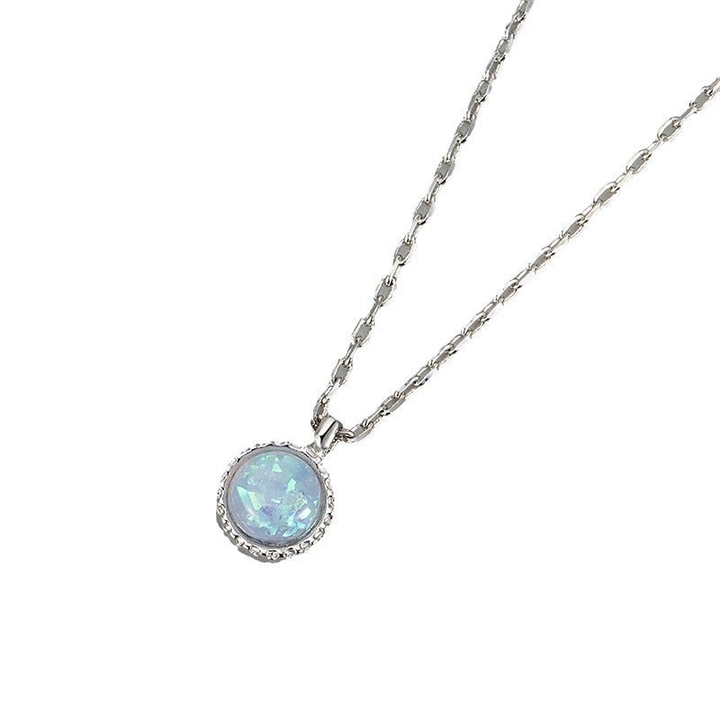 Opal Necklace Clavicle Chain Female