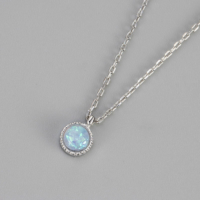 Opal Necklace Clavicle Chain Female