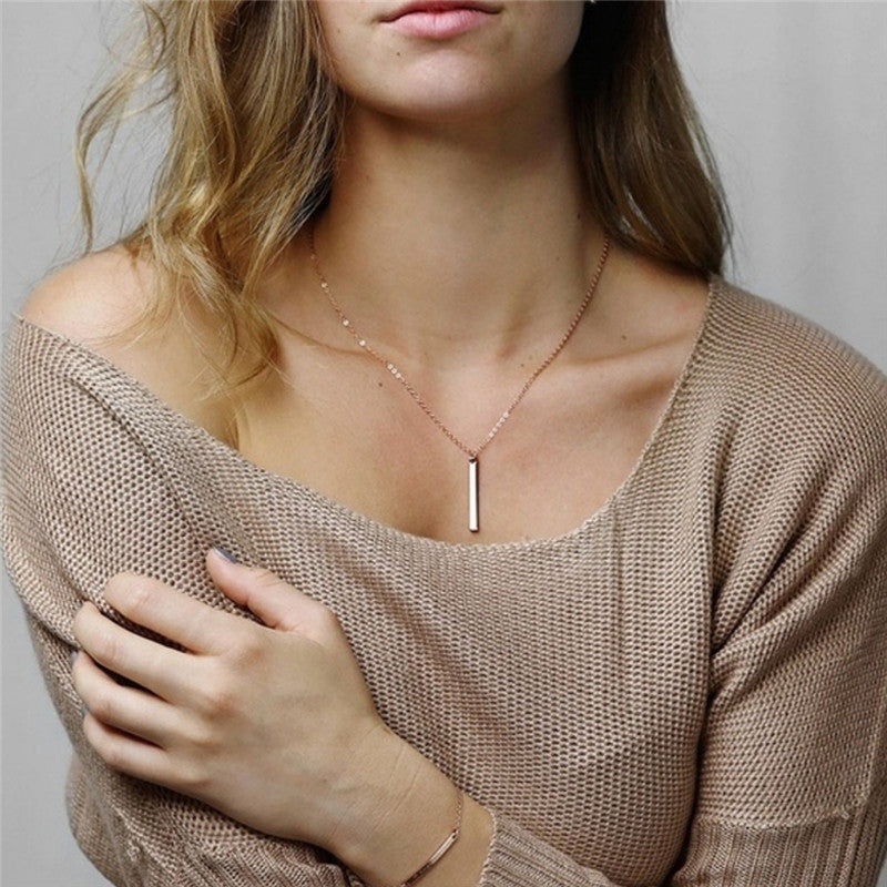 Custom A-Z Initial Letter Pendant Necklace – Gold Plated Chai