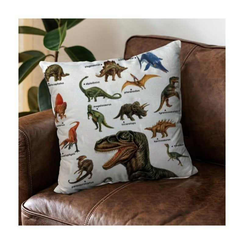 Wild Dinosaur Pillow Cover - Animal Dinosaur Pillowcase