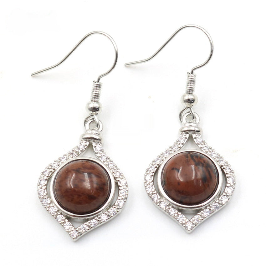 Amethyst Pack Beads Girls' Earrings Eardrops