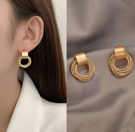 Wind Leaf Earrings Female Personality High-End Design Sense