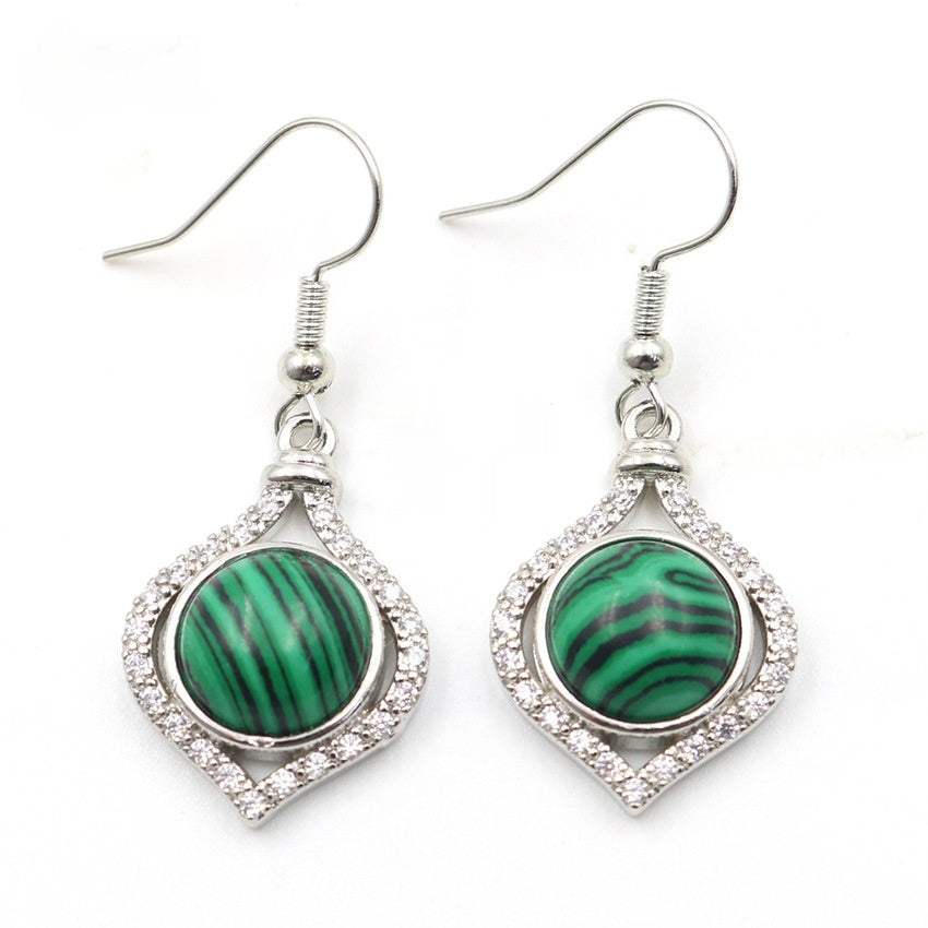 Amethyst Pack Beads Girls' Earrings Eardrops