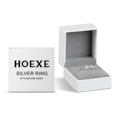 Hoexe Silver Dotted Diamond Ring Caring For Everyday Life, Comfortable To Wear, Sporty Rings For Men And Women
