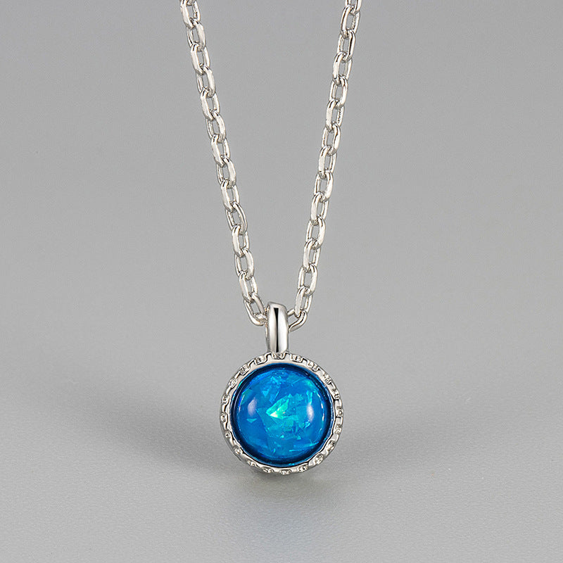 Opal Necklace Clavicle Chain Female