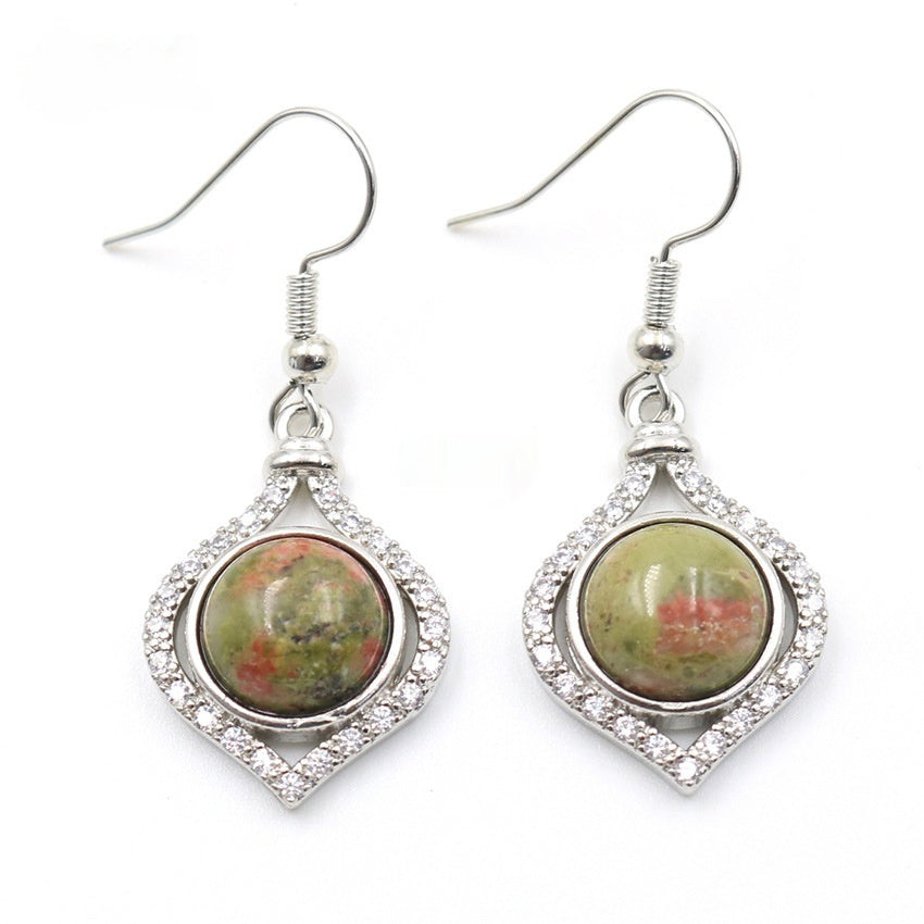 Amethyst Pack Beads Girls' Earrings Eardrops