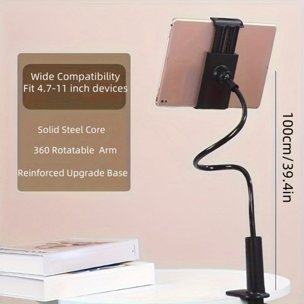 Updated Gooseneck Tablet Holder Stand For Bed 39.4inch Adjustable